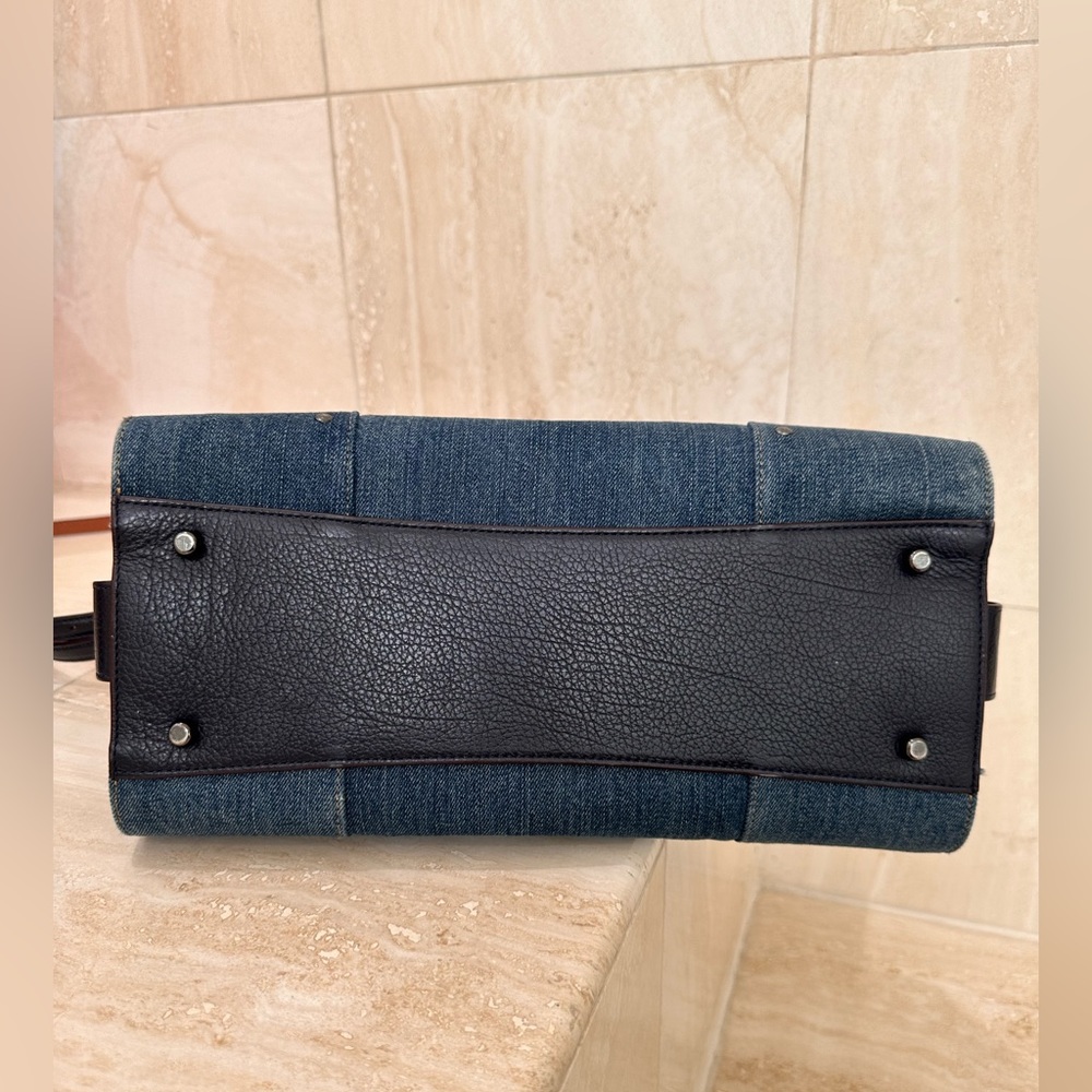 Coach Denim Blue and Black Crossbody Bag - Picture 3 of 8